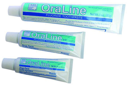 OraLine 42100 Fluoride Toothpaste 3 oz. ADA Approved (case)