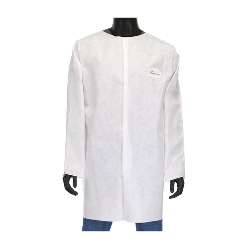 PosiWear M3 C3818 Disposable White Lab Coat without Pockets (Case)