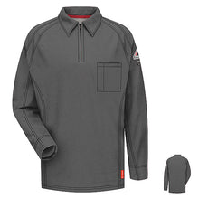 Load image into Gallery viewer, Bulwark QT12 Mens IQ Series Comfort Knit FR Long Sleeve Polo Knit Shirt (HRC 2 - 8.2 cal)
