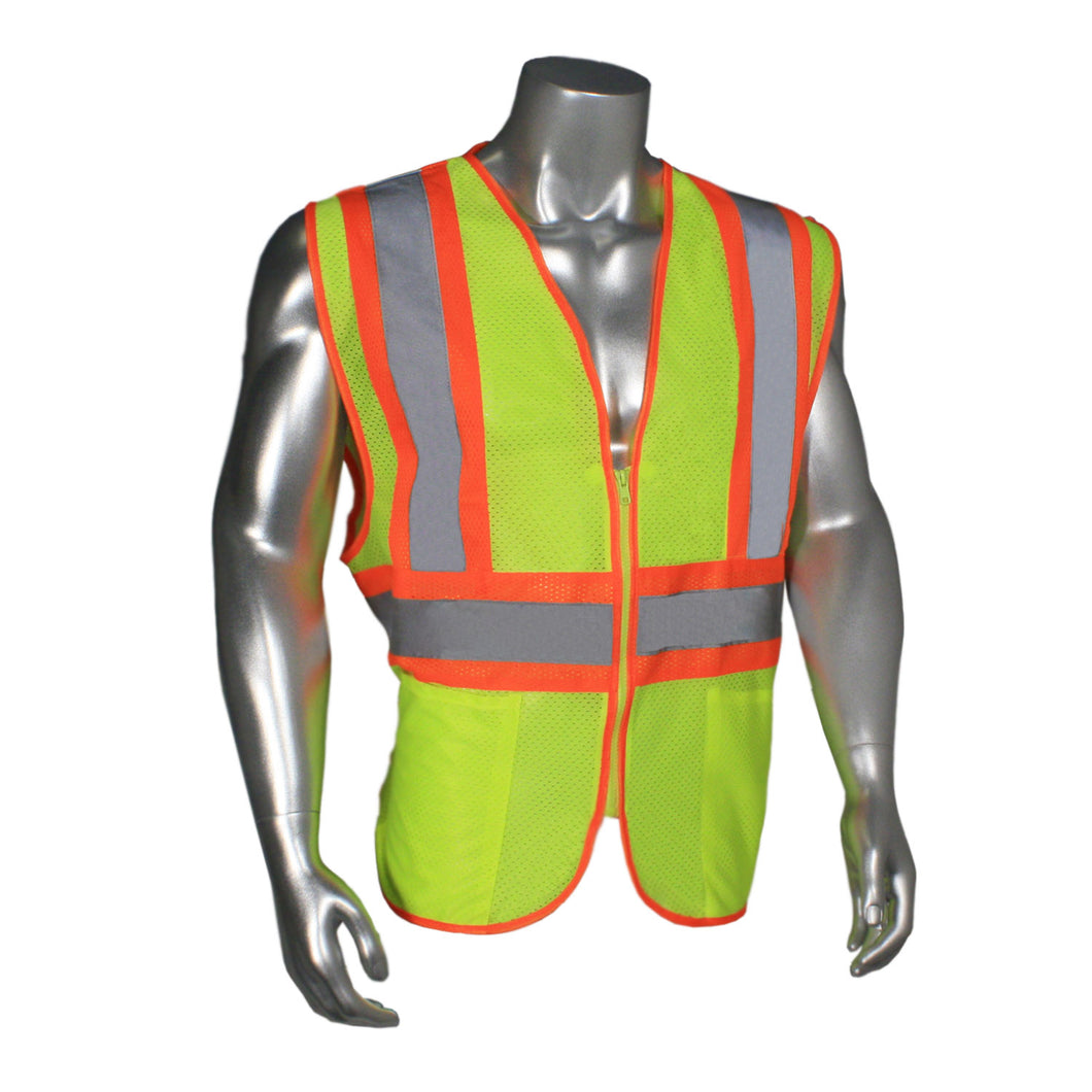 Radwear LHV-5ANSI-CT Type R Class 2 Safety Vest with Zipper Front