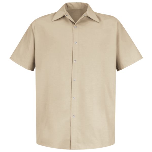 Red Kap SP26 Mens Pocketless Short Sleeve Work Shirt
