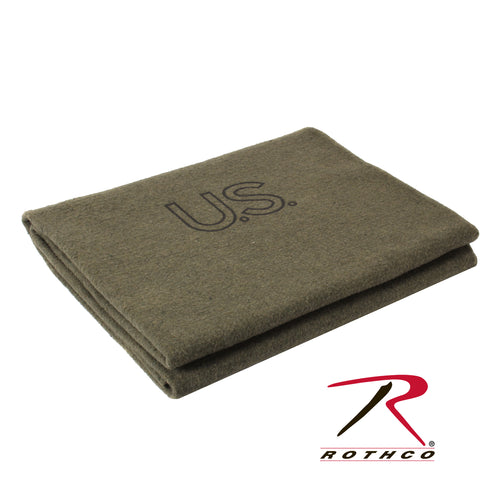 Rothco U.S. Made 70% Virgin Wool Blanket - Olive Drab