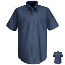 Load image into Gallery viewer, Red Kap SC40 Men&#39;s Short Sleeve Wrinkle Resistant 100% Cotton Shirt
