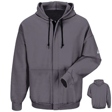 Load image into Gallery viewer, Bulwark SEH4 Flame Resistant Zip-Front Hooded Sweatshirt - Cotton-Spandex Blend (HRC 2 - 17.0 cal)
