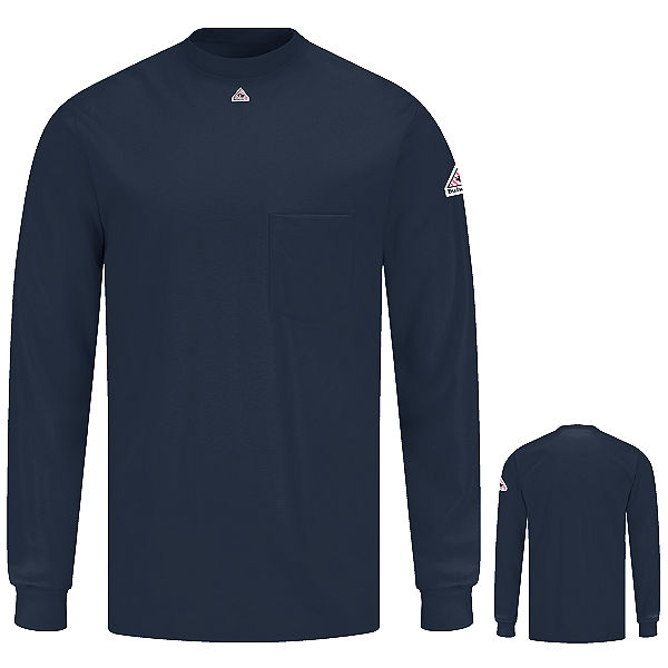 Bulwark SET2 Lightweight FR Knit Long Sleeve Tagless T Shirt - Excel FR (HRC 2 - 8.9 cal)