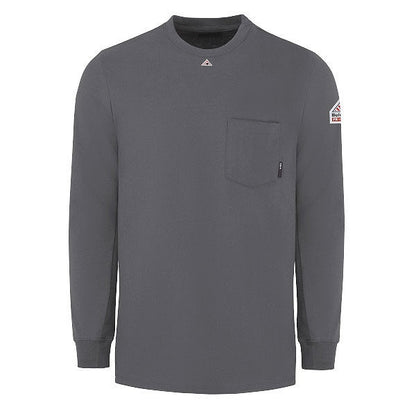 Bulwark SET2 Lightweight FR Knit Long Sleeve Tagless T Shirt - Excel FR (HRC 2 - 8.9 cal)