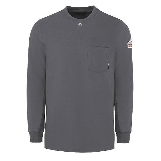 Bulwark SET2 Lightweight FR Knit Long Sleeve Tagless T Shirt - Excel FR (HRC 2 - 8.9 cal)