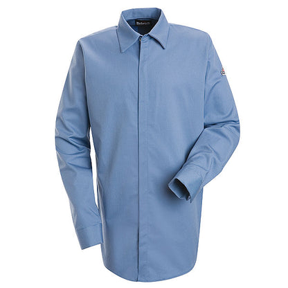 Bulwark SLS2 Mens Midweight FR Pocketless Pocketless Concealed-Gripper Shirt - Excel FR ComforTouch (HRC 2 - 9.5 cal)