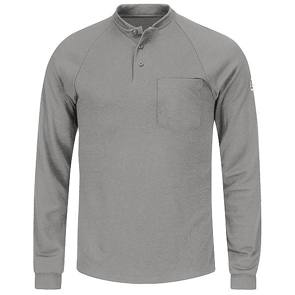Bulwark SML2 Flame Resistant Long Sleeve Henley Shirt - Cooltouch 2 (HRC 2 - 8.2 cal)
