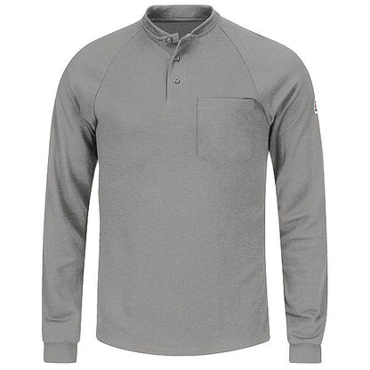 Bulwark SML2 Flame Resistant Long Sleeve Henley Shirt - Cooltouch 2 (HRC 2 - 8.2 cal)