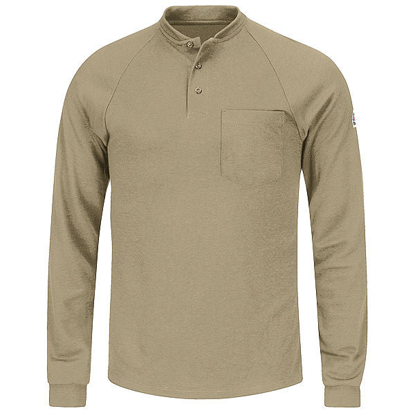 Bulwark SML2 Flame Resistant Long Sleeve Henley Shirt - Cooltouch 2 (HRC 2 - 8.2 cal)