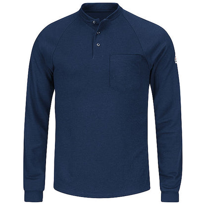 Bulwark SML2 Flame Resistant Long Sleeve Henley Shirt - Cooltouch 2 (HRC 2 - 8.2 cal)