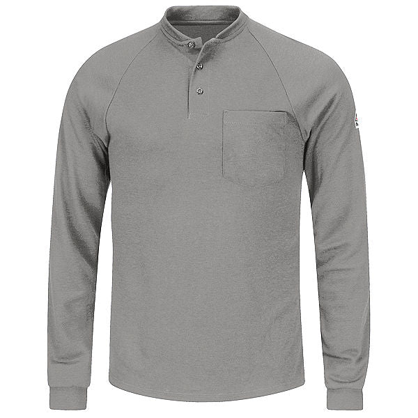 Bulwark SML2 Flame Resistant Long Sleeve Henley Shirt - Cooltouch 2 (HRC 2 - 8.1 cal)