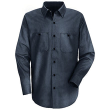 Load image into Gallery viewer, Red Kap SP14 Mens Striped Long Sleeve Work Shirt
