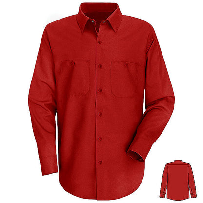 Red Kap SP14 Men's Solid Color Long Sleeve Work Shirt