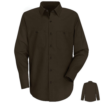 Red Kap SP14 Men's Solid Color Long Sleeve Work Shirt