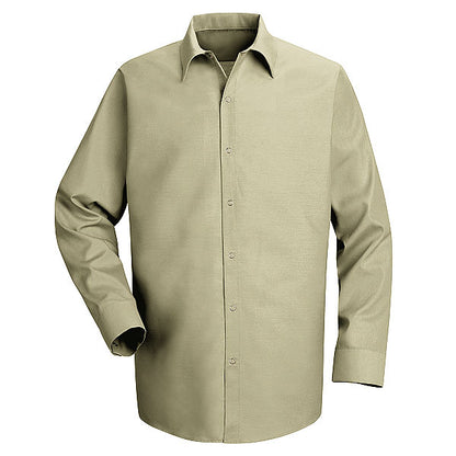Red Kap SP16 Men's Pocketless Long Sleeve Work Shirt