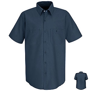 Red Kap SP24 Men's Solid Color Short Sleeve Industrial Work Shirt