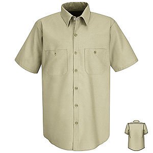 Red Kap SP24 Men's Solid Color Short Sleeve Industrial Work Shirt
