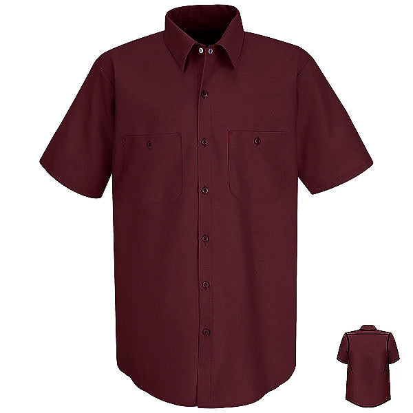 Red Kap SP24 Men's Solid Color Short Sleeve Industrial Work Shirt