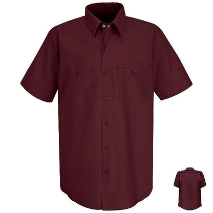 Red Kap SP24 Men's Solid Color Short Sleeve Industrial Work Shirt