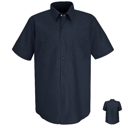 Red Kap SP24 Men's Solid Color Short Sleeve Industrial Work Shirt
