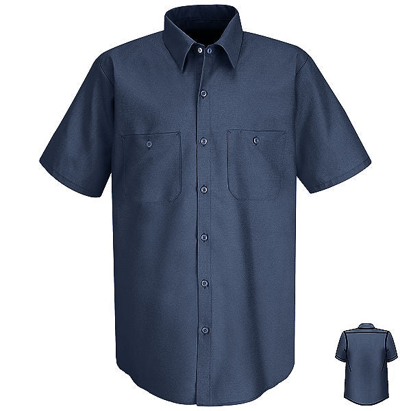 Red Kap SP24 Men's Solid Color Short Sleeve Industrial Work Shirt