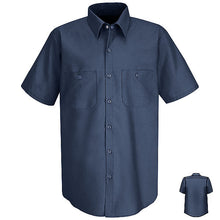 Load image into Gallery viewer, Red Kap SP24 Men&#39;s Solid Color Short Sleeve Industrial Work Shirt

