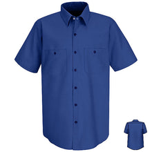 Load image into Gallery viewer, Red Kap SP24 Men&#39;s Solid Color Short Sleeve Industrial Work Shirt
