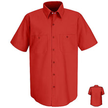 Load image into Gallery viewer, Red Kap SP24 Men&#39;s Solid Color Short Sleeve Industrial Work Shirt
