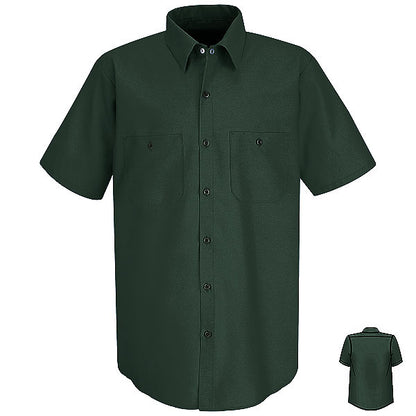 Red Kap SP24 Men's Solid Color Short Sleeve Industrial Work Shirt