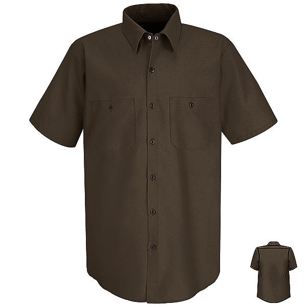 Red Kap SP24 Men's Solid Color Short Sleeve Industrial Work Shirt