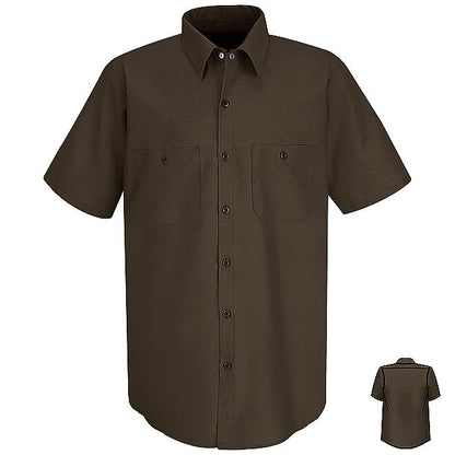 Red Kap SP24 Men's Solid Color Short Sleeve Industrial Work Shirt