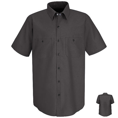 Red Kap SP24 Men's Solid Color Short Sleeve Industrial Work Shirt