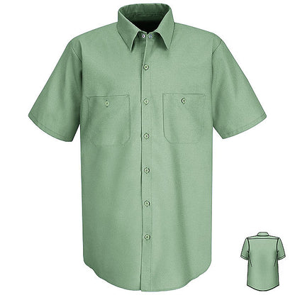 Red Kap SP24 Men's Solid Color Short Sleeve Industrial Work Shirt
