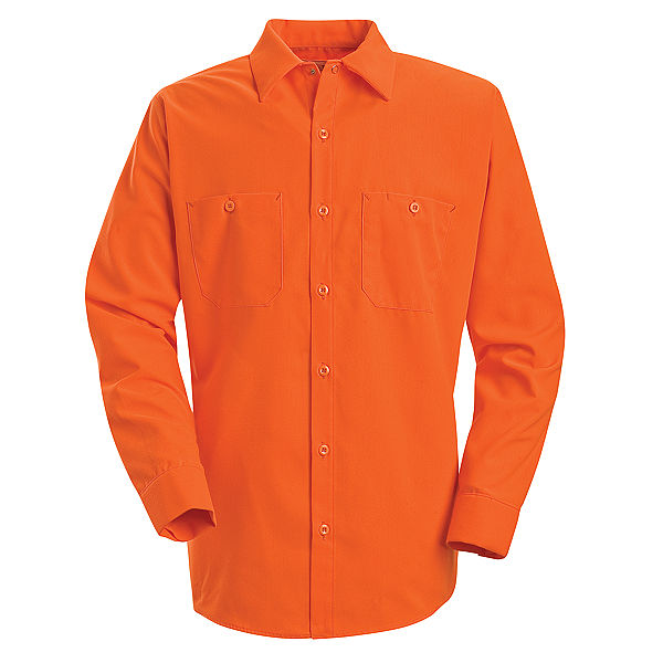Red Kap SS14 Enhanced Visibility Long Sleeve Work Shirt
