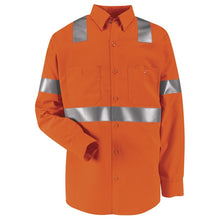 Load image into Gallery viewer, Red Kap SS14 High Visibility Long Sleeve Work Shirt with Reflective Stripe
