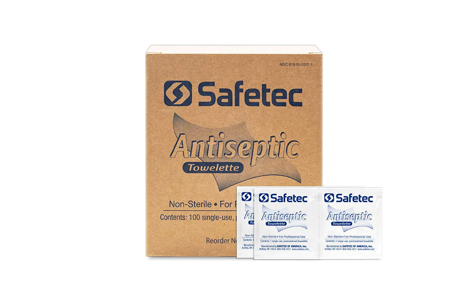 Safetec 38401 First Aid Antiseptic Wipes, Bulk Packed (case)