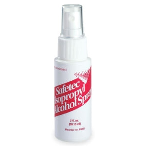 Safetec 53002 First Aid Isopropyl Alcohol Spray 2 oz Bottles