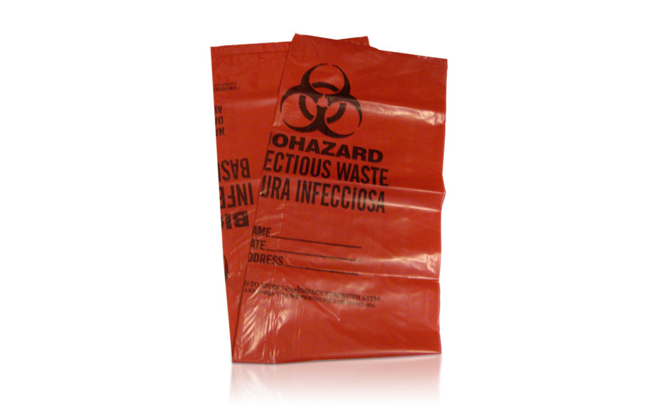 Safetec Red Biohazard Infectious Waste Bags (case)