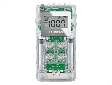 Sangean DT-120CL AM-FM Stereo Pocket Radio - Clear
