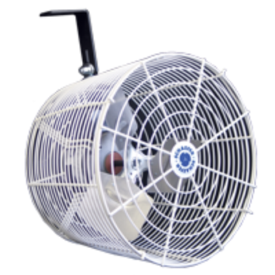 Schaefer VK12 Versa-Kool 12" Circulation Fan, Mount - White (VK12) or Black (VK12-B)