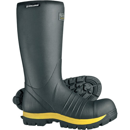 Skellerup FQS2 Quatro Insulated Steel Toe 16" Rubber Safety Boots - Black