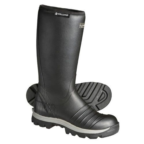 Skellerup FRQ4 Quatro Insulated 16" Rubber Farm Boots - Black