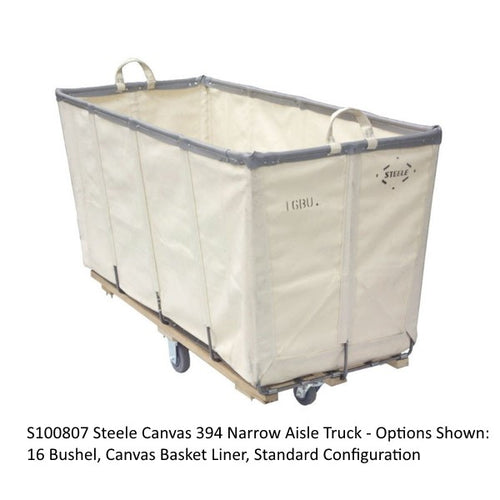Steele Canvas 394 Narrow Aisle Truck - Laundry Cart