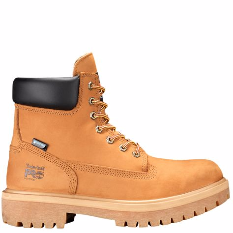 Timberland PRO 65030 Mens 6" Soft Toe Waterproof Insulated Work Boots - Wheat