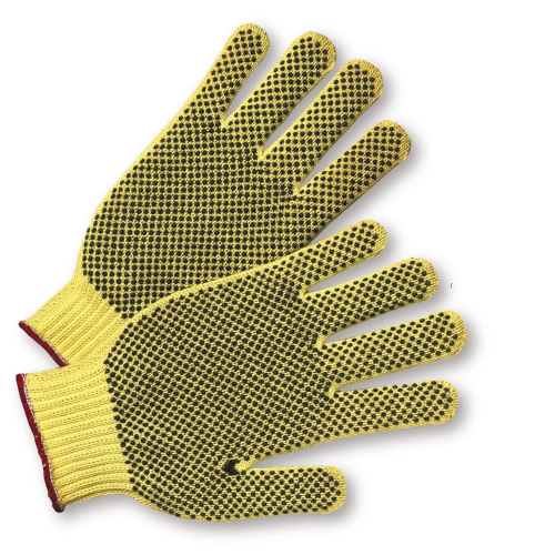 PIP 35KDBS Seamless Knit DuPont Kevlar Glove with Double-Sided PVC Dot Grip - Regular Weight (Dozen)