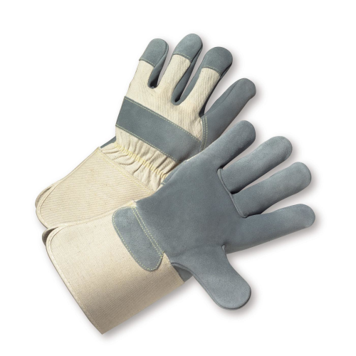 PIP 800-AAA Premium Cowhide Heavy Side Split Leather Palm 4-1/2" Gauntlet Cuff Work Gloves (Dozen)