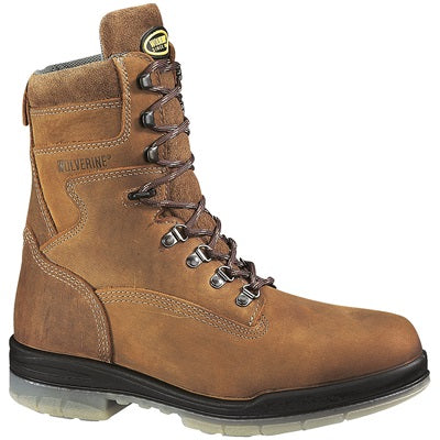 Wolverine W03295 Men's 8" DuraShocks Waterproof Insulated Steel Toe EH Work Boots - Brown