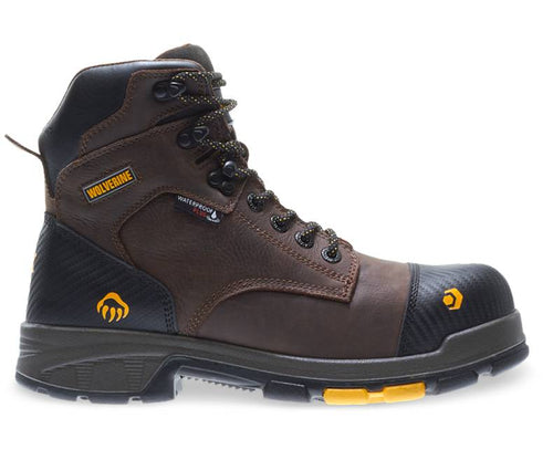 Wolverine W10706 Blade 6" LX Waterproof CarbonMax Met-Guard Safety Toe Boots - Brown